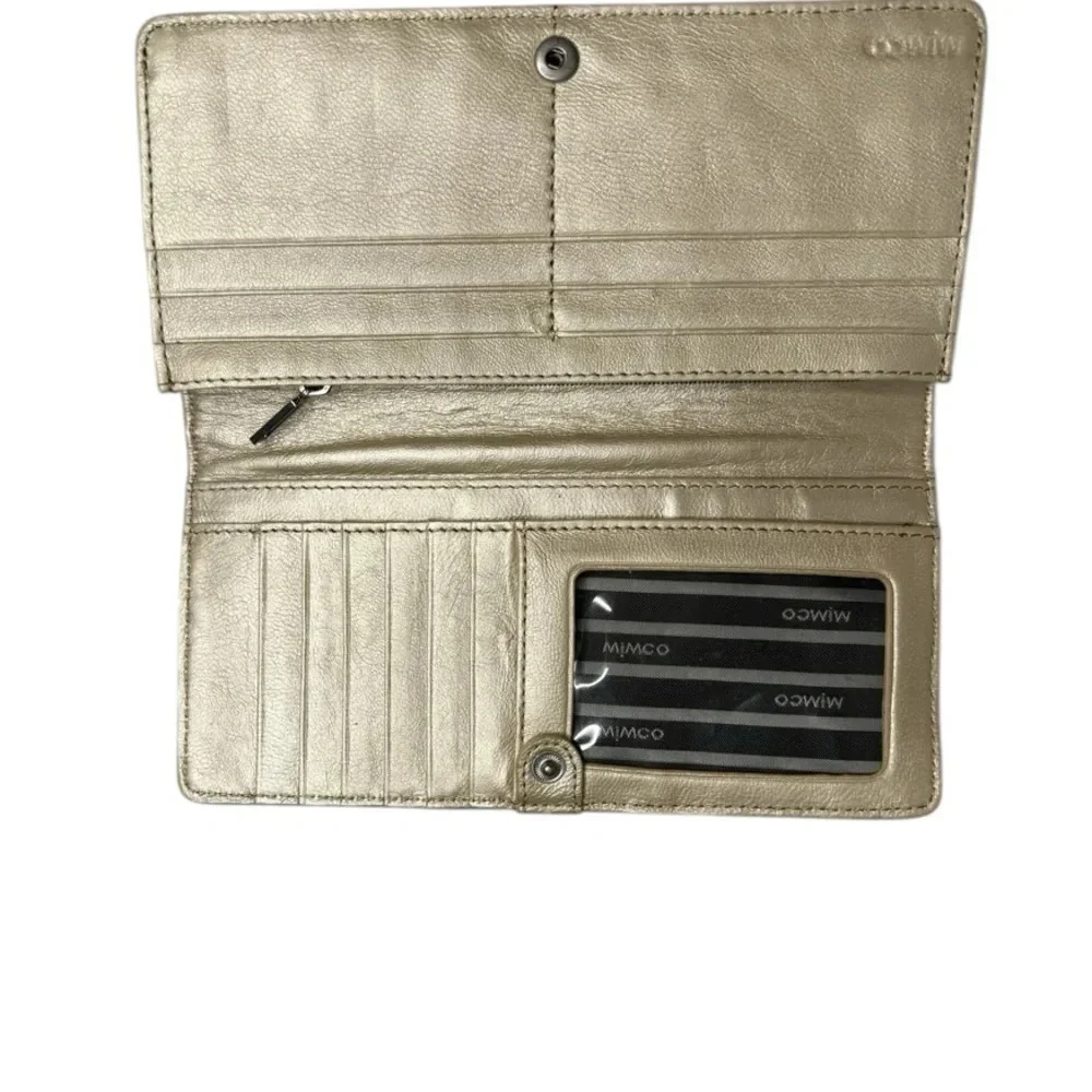 Mimco Teal Green Leather Wallet